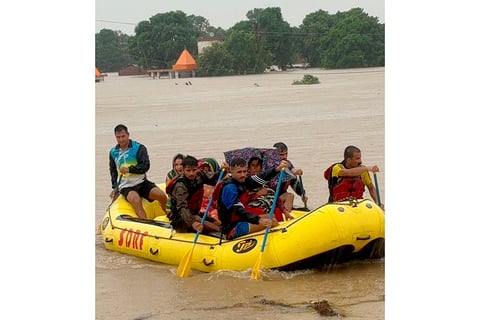 Flooded Banbasa in Champawat district